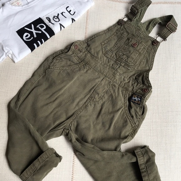 baby boy linen overalls